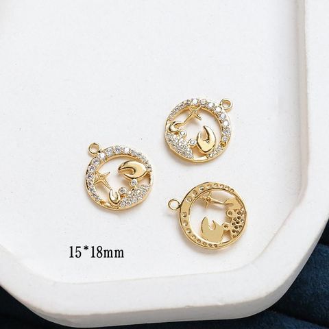 1 Piece Simple Style Constellation Copper Plating Inlay Jewelry Accessories