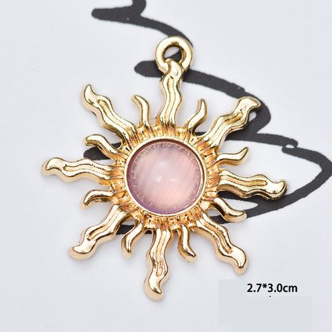 10 Pcs/package Simple Style Sun Alloy Plating Inlay Jewelry Accessories