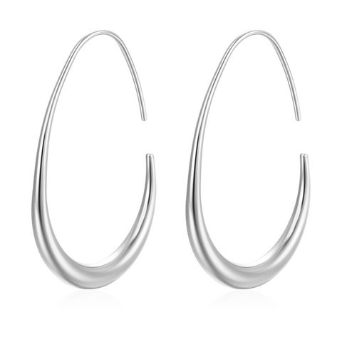 Retro Water Droplets Stainless Steel Plating Drop Earrings 1 Pair