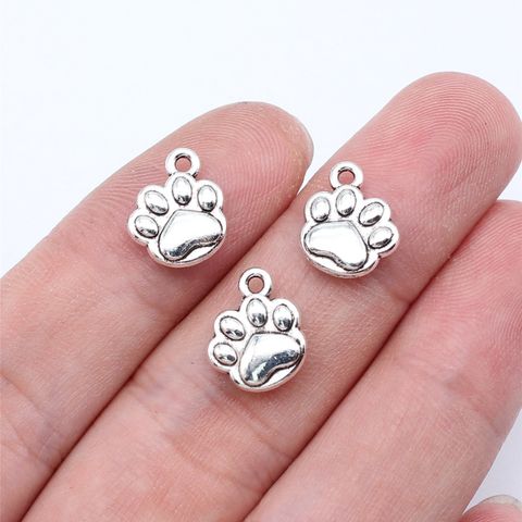 1 Piece Cute Paw Print Alloy Pendant Jewelry Accessories