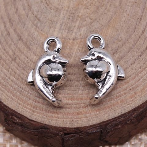 1 Piece Cute Dolphin Alloy Plating Pendant Jewelry Accessories
