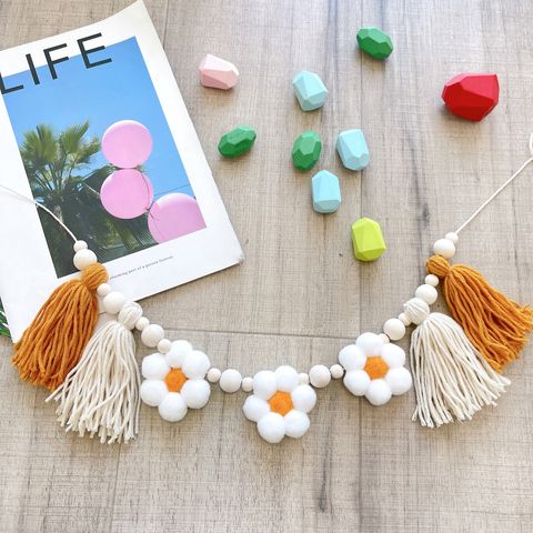 Bohemian Letter Cotton Pendant Artificial Decorations