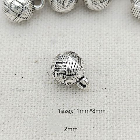 100 Pcs/package Simple Style Ball Metal Plating Pendant Jewelry Accessories