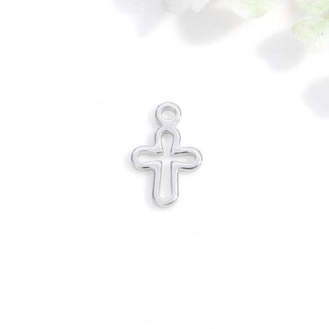 1 Piece Simple Style Cross Copper Plating Pendant Jewelry Accessories