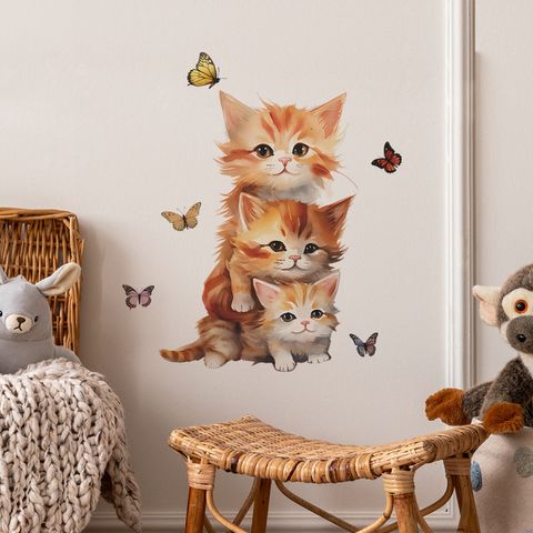Cute Cat Pvc Wall Sticker Wall Art