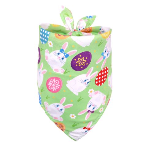 Simple Style Classic Style Polyester Easter Rabbit Pet Saliva Towel