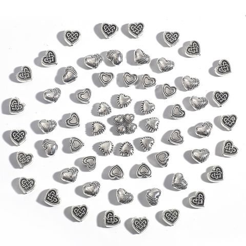 1 Satz Süss Einfacher Stil Herzform Metall Überzug Perlen Schmuckzubehör