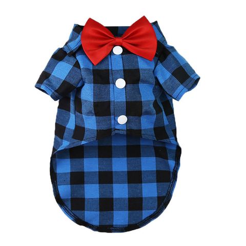 Casual Polyester Plaid Bow Knot Pet Toys