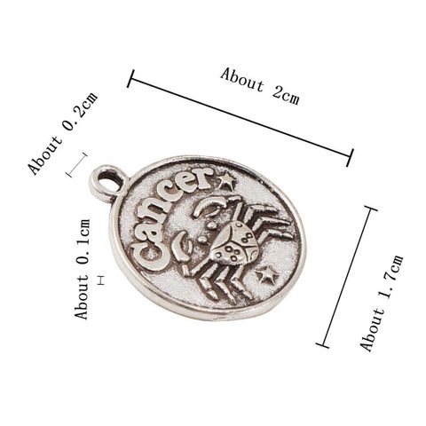 1 Piece Simple Style Letter Constellation Alloy Plating Pendant Jewelry Accessories