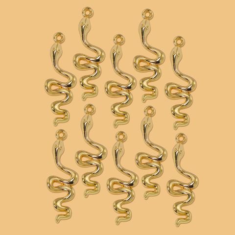1 Piece Simple Style Snake Alloy Plating Pendant Jewelry Accessories
