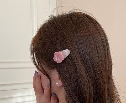 Unisex Sweet Flower Arylic Hair Clip