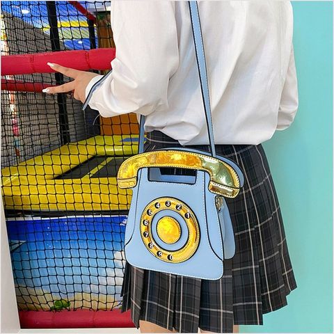 Women's Medium Pu Leather Number Vintage Style Classic Style Square Zipper Crossbody Bag