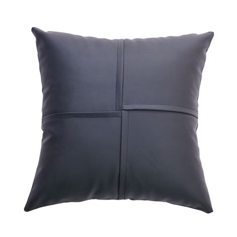 Luxurious Stripe Pu Leather Pillow Cases