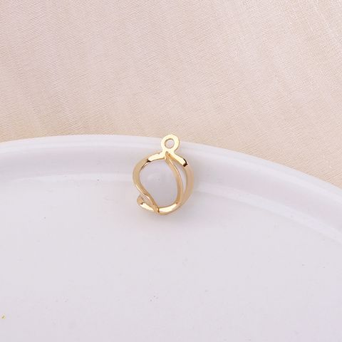1 Piece Simple Style Round Copper Pendant Jewelry Accessories
