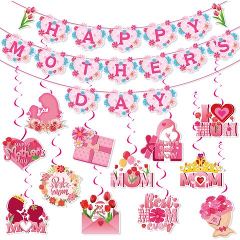 Mother's Day Cute Vacation Letter Paper Festival Decorative Props