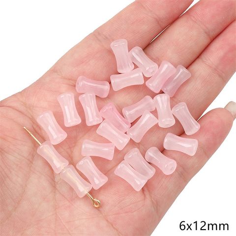 20 Pieces Diameter 8mm Hole 1~1.9mm Glass Solid Color Beads