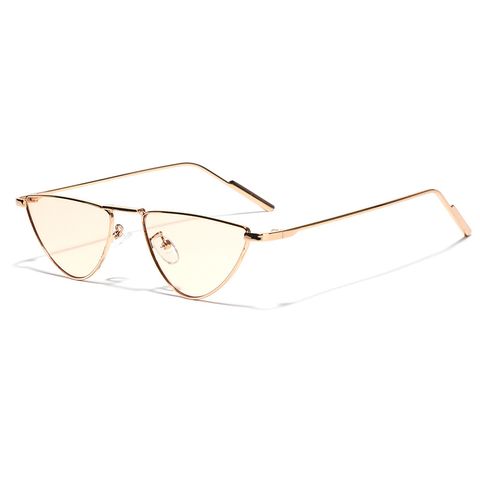 Streetwear Triangle Ac Cat Eye Full Frame Women's Sunglasses