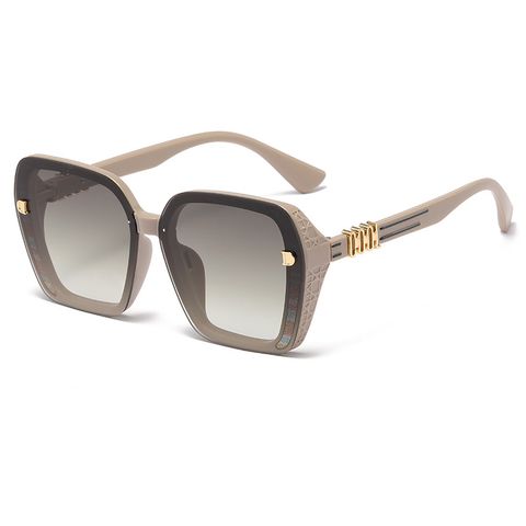 Elegant Simple Style Gradient Color Pc Square Full Frame Women's Sunglasses