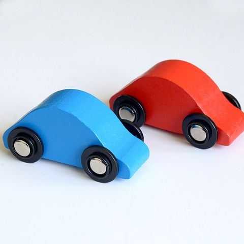 Car Model Toddler(3-6Years) Solid Color Wood Toys