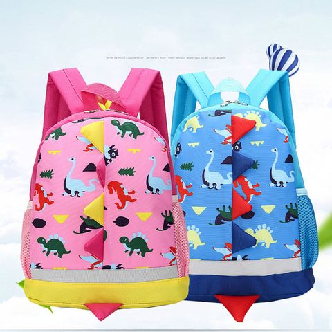 Solid Color Casual Daily Kids Backpack