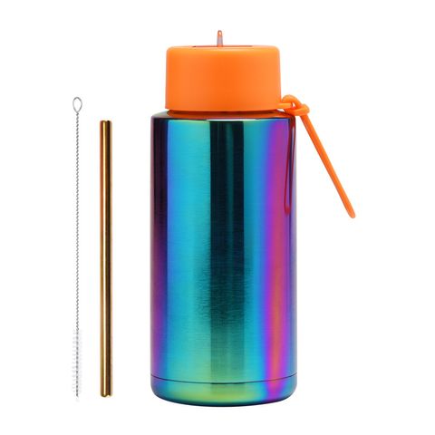 Chinoiserie Casual Vacation Multicolor Stainless Steel Water Bottles 1 Piece