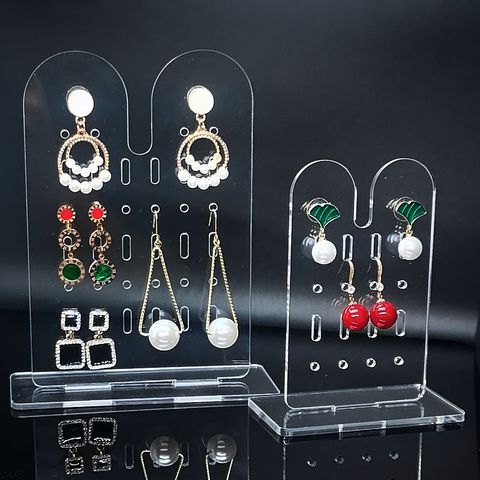 Simple Style Geometric Arylic Hollow Out Jewelry Display
