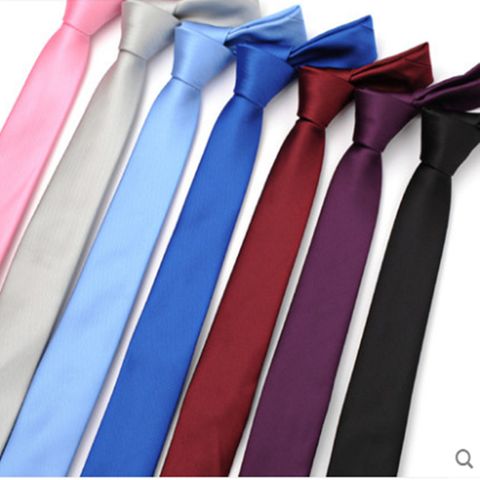 Casual Solid Color Polyester Yarn Unisex Tie