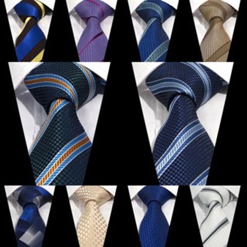 Business Formal Stripe Plaid Polyester Unisex Tie