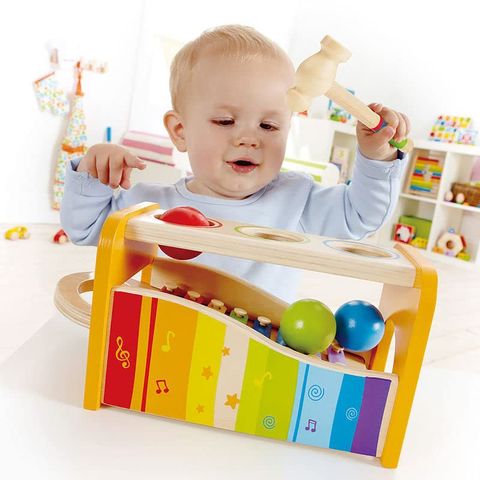 Table & Floor Games Color Block Wood Toys