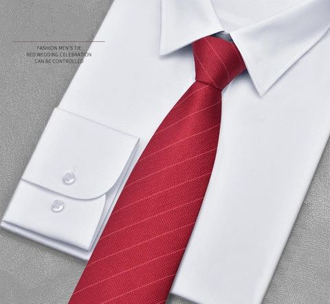 Business Formal Geometric Stripe Polyester Men's Tie
