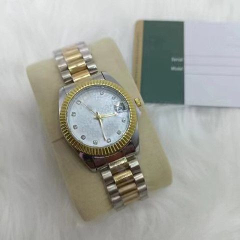 Simple Style Classic Style Color Block Single Folding Buckle Quartz Women's Watches