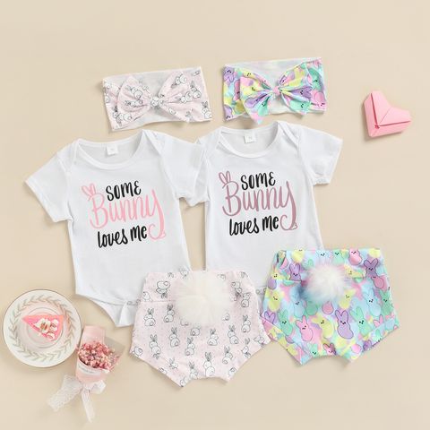 Simple Style Classic Style Animal Printing Cotton Baby Clothing Sets