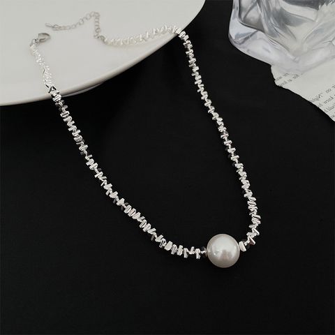 Elegant Lady Geometric Artificial Rhinestones Artificial Pearls Alloy Wholesale Pendant Necklace