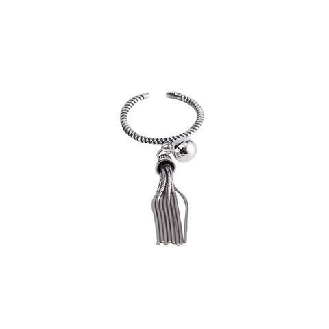 Wholesale Sweet Tassel Copper Plating Silver Plated Charm Rings