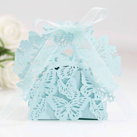 Flower Butterfly Iridescent Paper. Reflective Material Wedding Banquet Gift Bags