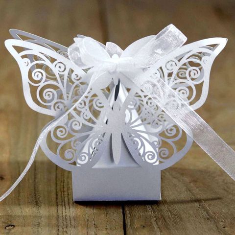 Bow Knot Iridescent Paper 210g Wedding Banquet Gift Bags
