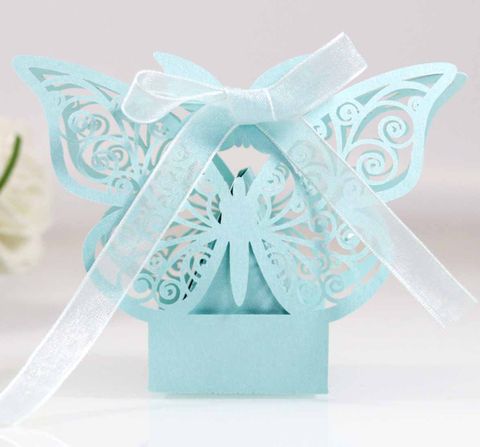 Bow Knot Iridescent Paper 210g Wedding Banquet Gift Bags