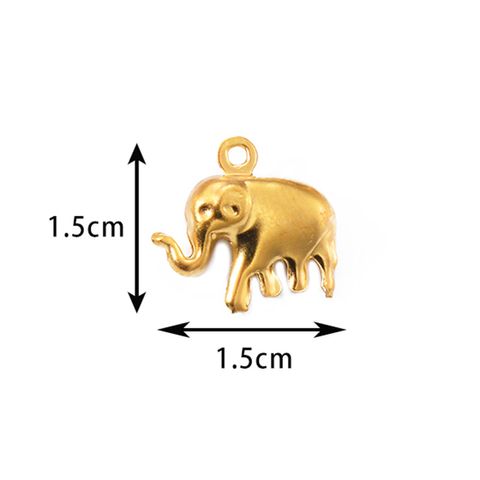 50 Pcs/package Casual Beach Starfish Hippocampus Elephant Stainless Steel Plating Pendant Jewelry Accessories