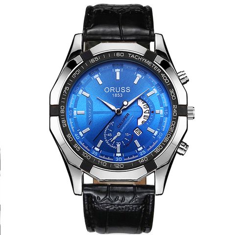 Negocio Geométrico Hebilla Plegable Simple Cuarzo Relojes Hombre