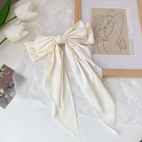 Women's Sweet Simple Style Bow Knot Cloth Hair Clip