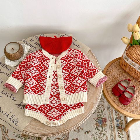 Classic Style Abstract Cotton Baby Clothing Sets