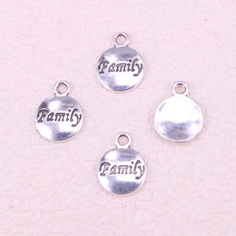 1 Piece Simple Style Round Letter Metal Plating Pendant Jewelry Accessories