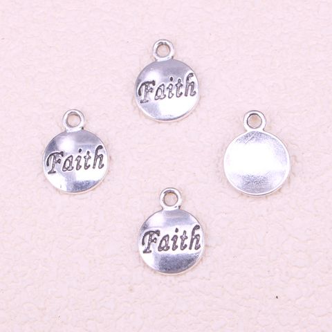 1 Piece Simple Style Round Letter Metal Plating Pendant Jewelry Accessories