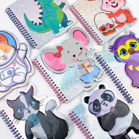 1 Piece Animal Cartoon Class Learning Graduation PVC Cute Notebook