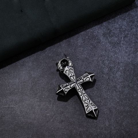 Retro Punk Cross 304 Stainless Steel Unisex Necklace Pendant