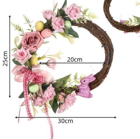 Easter Pastoral Rabbit Flower Wood Outdoor Party Garlands