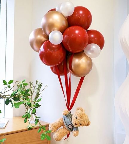 Bear Solid Color Emulsion Wedding Party Balloons