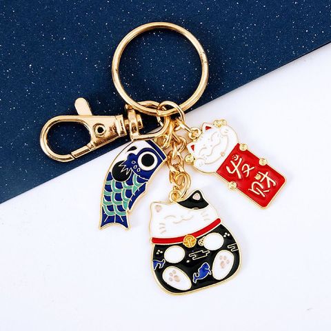 Cute Color Block Alloy Women's Keychain