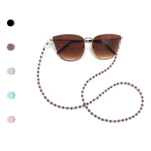 Elegant Simple Style Geometric Artificial Pearl Glass Women's Glasses Chain