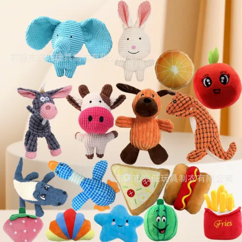 Cute Plush Animal Cartoon Pet Toys